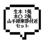 ｜山手線東部＆東京都東部｜【本○×２＋生本×１】生本もセットにはいりました!